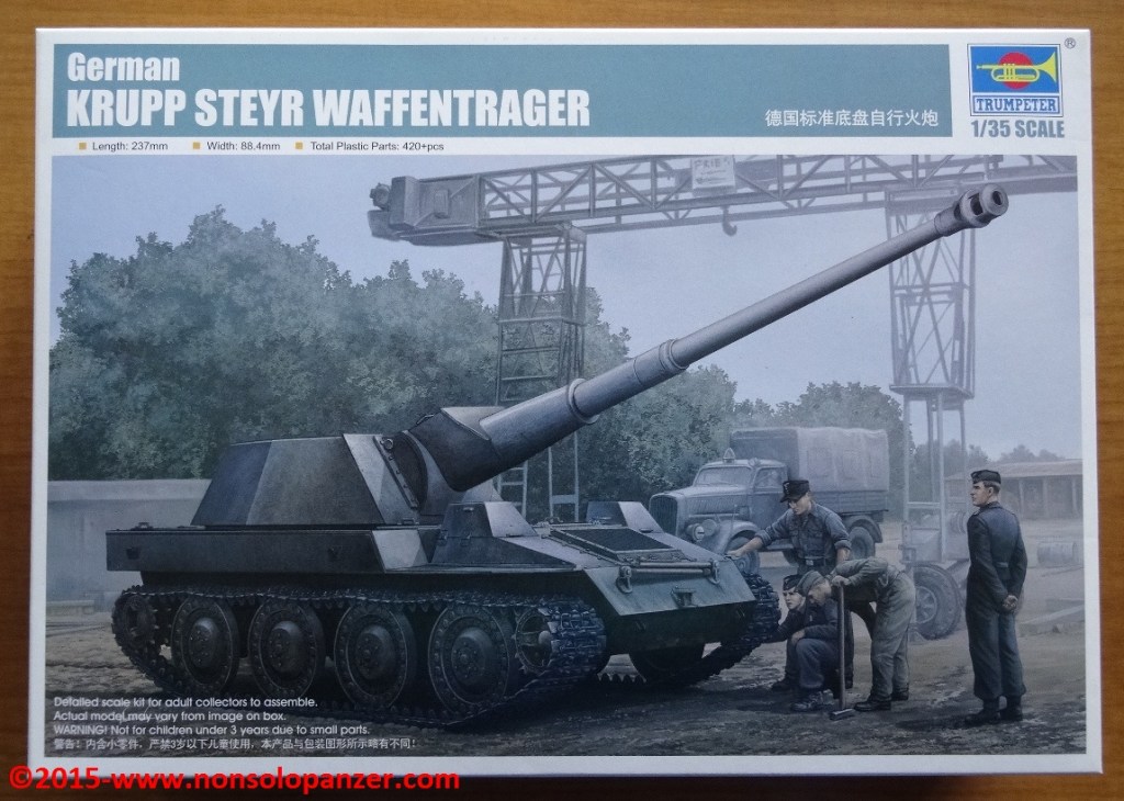 KRUPP-STEYR “WAFFENTRAGER” MIT PAK-43 – 1/35 Trumpeter kit, code&nbsp;02347