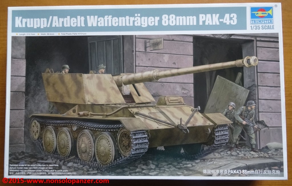 KRUPP-ARDELT “WAFFENTRAGER” MIT PAK-43 – 1/35 Trumpeter kit, code&nbsp;01587