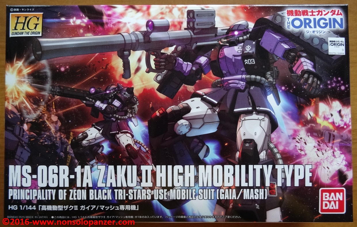 01 Zaku II High Moblility Type Black Tri-Stars