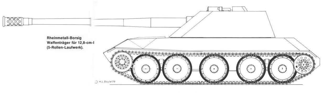 44 ipotesi Waffentrager Rheinmetal Pak-44