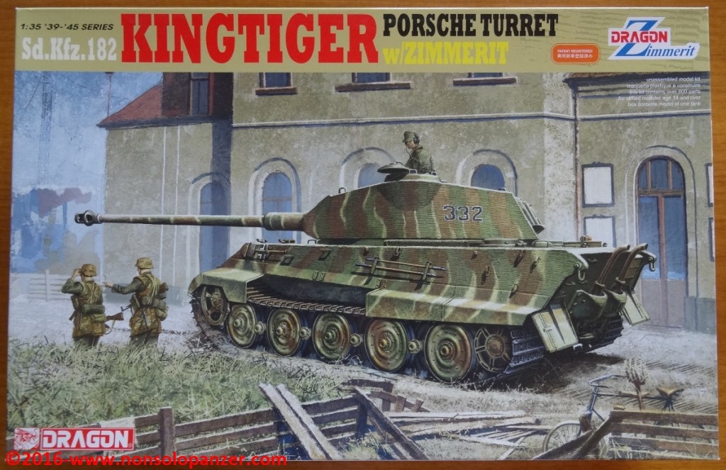 SDKFZ. 182 “TIGER II” PORSCHE TURRET – 1/35 DRAGON  KIT NO.&nbsp;6302