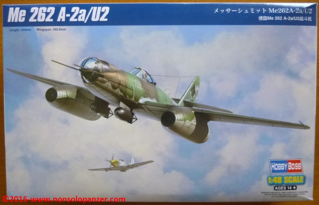 ME 262 A-2a/U2 – 1/48 Hobby Boss plastic model kit n.&nbsp;80377