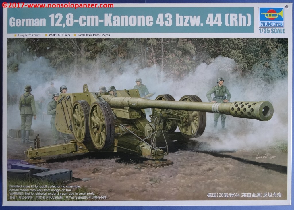 12.8 cm. PAK-44 Rh.– 1/35 Trumpeter kit, code&nbsp;02312