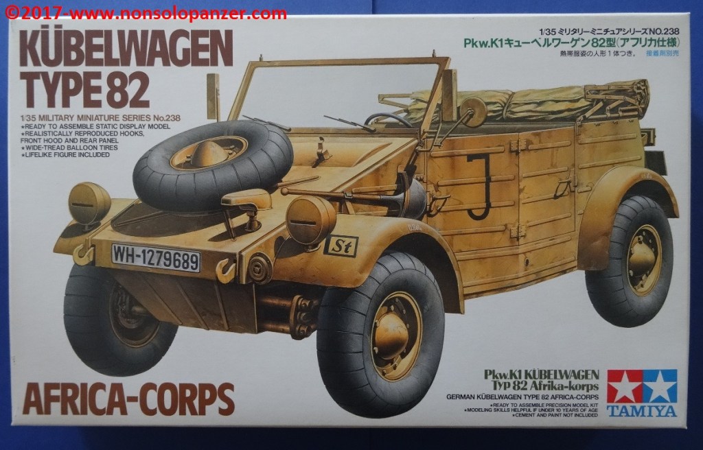 Kubelwagen Type 82 “Deutsches Afrikakorps” – 1/35 Tamiya Plastic Model&nbsp;Kit