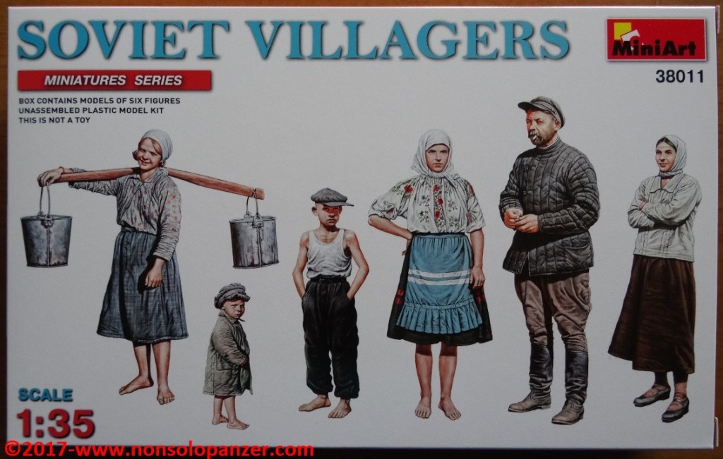 Soviet Villagers – 1/35 Miniart plastic model&nbsp;kit