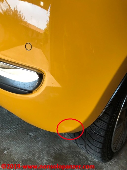 10 Fiat 500 Riparazione Paraurti Posteriore